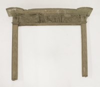 Lot 431 - A Georgian wood and plaster fire surround