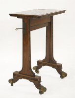 Lot 373 - A Regency rosewood reading stand