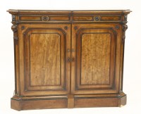 Lot 409 - A Victorian mahogany Gillows side cabinet