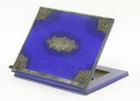 Lot 99 - A blue lacquer adjustable reading stand