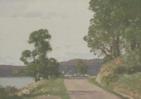 Lot 264 - George Houston RSA RSW (1869-1947)
A ROAD BY A LOCH
Signed l.r.