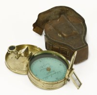 Lot 68 - A brass-cased patent pocket compass