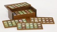 Lot 69 - A mahogany-cased set of 'Porter Prepares' microscope slides