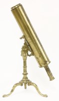 Lot 82 - A brass table telescope