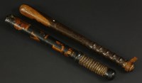 Lot 84 - A Victorian painted police truncheon