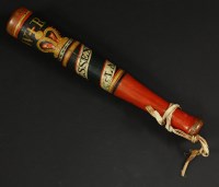 Lot 85 - A William IV hand-painted police truncheon