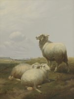 Lot 257 - Thomas Sidney Cooper RA (1803-1902)
SHEEP AT PASTURE
Signed and dated 84 l.l.