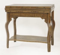 Lot 382 - A Damascus games table