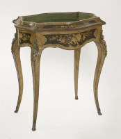 Lot 434 - A French Louis XVI gilt metal-mounted bijouterie table