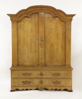 Lot 441 - A Swedish Gustav III ash and elm armoire