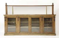 Lot 445 - A Victorian walnut side cabinet