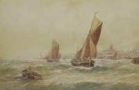 Lot 204 - Richard Malcolm Lloyd (1855-1945)
'BARGES OFF MALDON'
Signed and inscribed with title l.r.