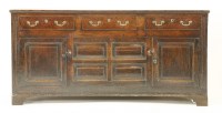 Lot 326 - A George III oak dresser base