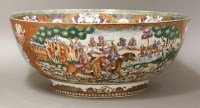 Lot 9 - A Mandarin palette Punch Bowl