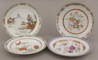 Lot 421 - Four famille rose Plates