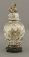 Lot 271 - A Kyoto 'Satsuma' Vase and Cover