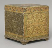 Lot 484 - A Kashmir lacquered tea caddy