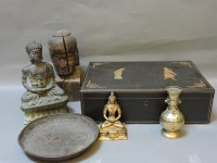 Lot 275 - A group of Chinese bronze Buddhist figures