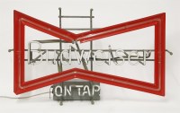 Lot 330 - A 'Budweiser On Tap' illuminated sign