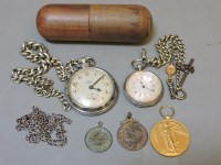 Lot 73 - A ladies silver pocket watch