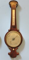 Lot 408 - A 19th century mahogany barometer