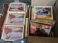 Lot 266A - Three boxes of old wooden jigsaw puzzles