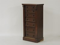 Lot 414 - A Victorian walnut Wellington chest