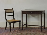 Lot 446 - A 19th century mahogany single drawer side table