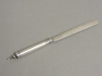 Lot 95 - A Russian silver letter opener