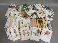 Lot 108 - A box containing a large quantity of mixed postcards