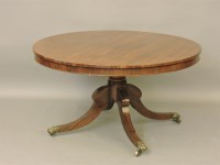 Lot 518 - A Regency rosewood breakfast table