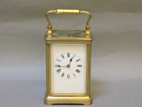 Lot 115 - A French carriage clock