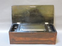 Lot 344 - A 19th century musical box