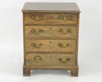 Lot 467 - A narrow mahogany chest of drawers