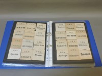 Lot 91 - One hundred and ninety-six old paper railway luggage labels