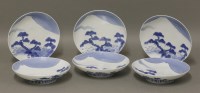 Lot 532 - A set of six Hirado dishes