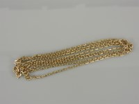 Lot 6 - A 9ct gold filed trace chain necklace