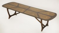 Lot 435 - An 'Everest' specimen wood inlaid coffee table