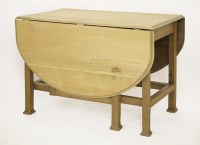 Lot 83 - An Arts & Crafts light oak gateleg table
