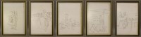 Lot 245 - An extraordinary and instructive series of en grisaille Pith Paper Paintings