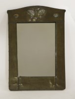 Lot 70 - A Liberty and Co. copper and abalone shell mirror