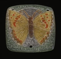 Lot 119 - An Art Nouveau pâte-de-verre glass pendant