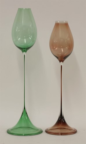 Lot 599 - Two 'Tulpan Glas' vases