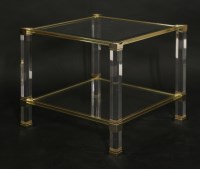 Lot 658 - A Lucite side table