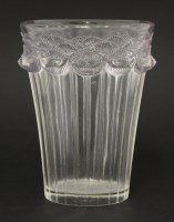 Lot 111 - A Lalique 'Boutons d'Or' moulded glass vase