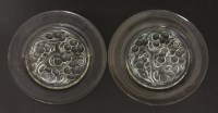 Lot 112 - A pair of Lalique 'Marienthal' clear glass dishes