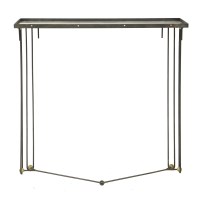 Lot 195 - An iron console table