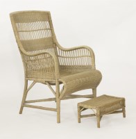 Lot 186 - A Dryad wicker armchair