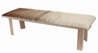 Lot 733 - A limed oak bench