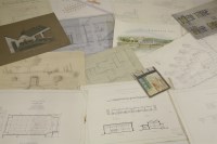 Lot 318 - A collection of architectural drawings and designs